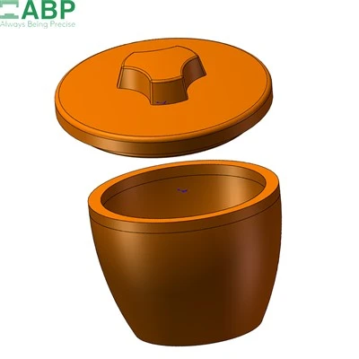 High Precision Aluminum 6+6 Cavity EPS Round Bucket Mould Custom Foam Mould For Customer Project